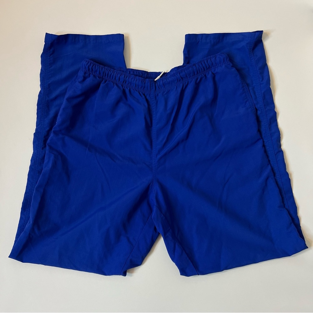 Lands’ End Blue Baggy Track Pants